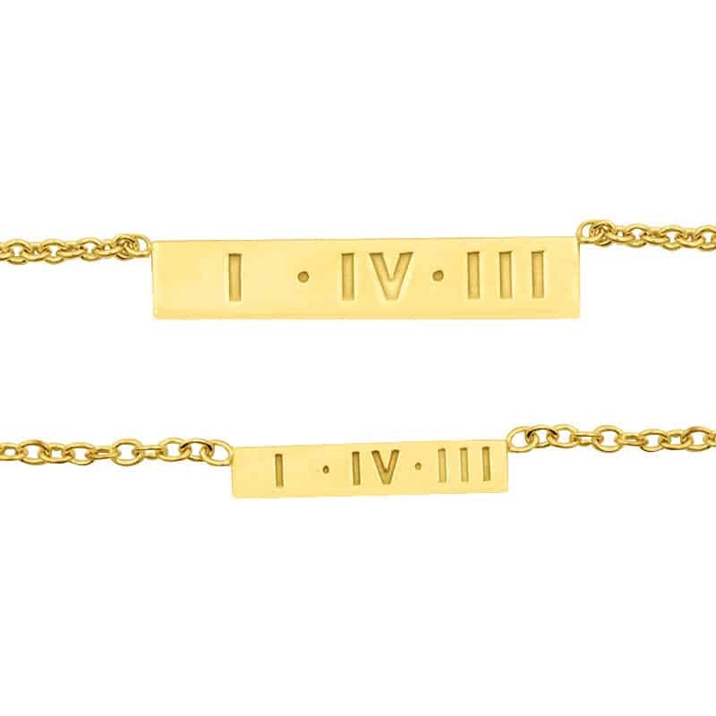 143 I Love You Bar Necklace - 1
