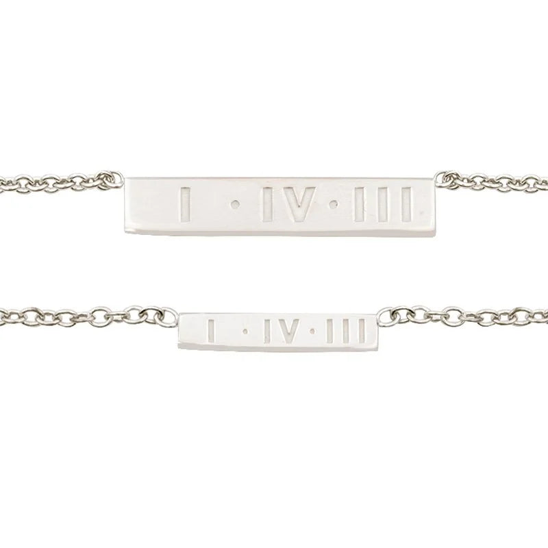 143 i love you bar necklace