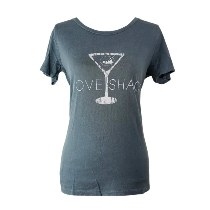Love shack nantucket unisex martini newport blue t shirt