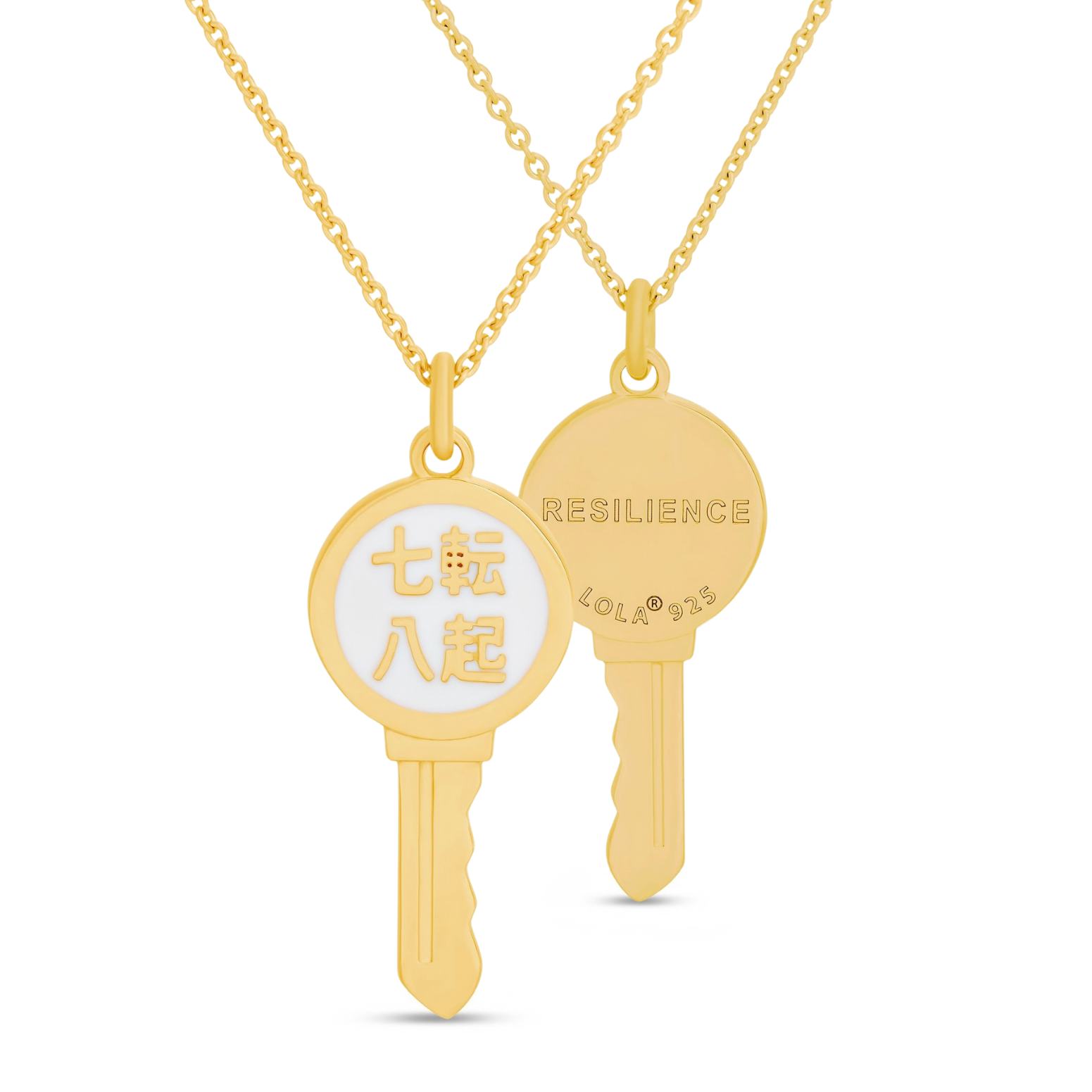 Love key necklace 7 down 8 up