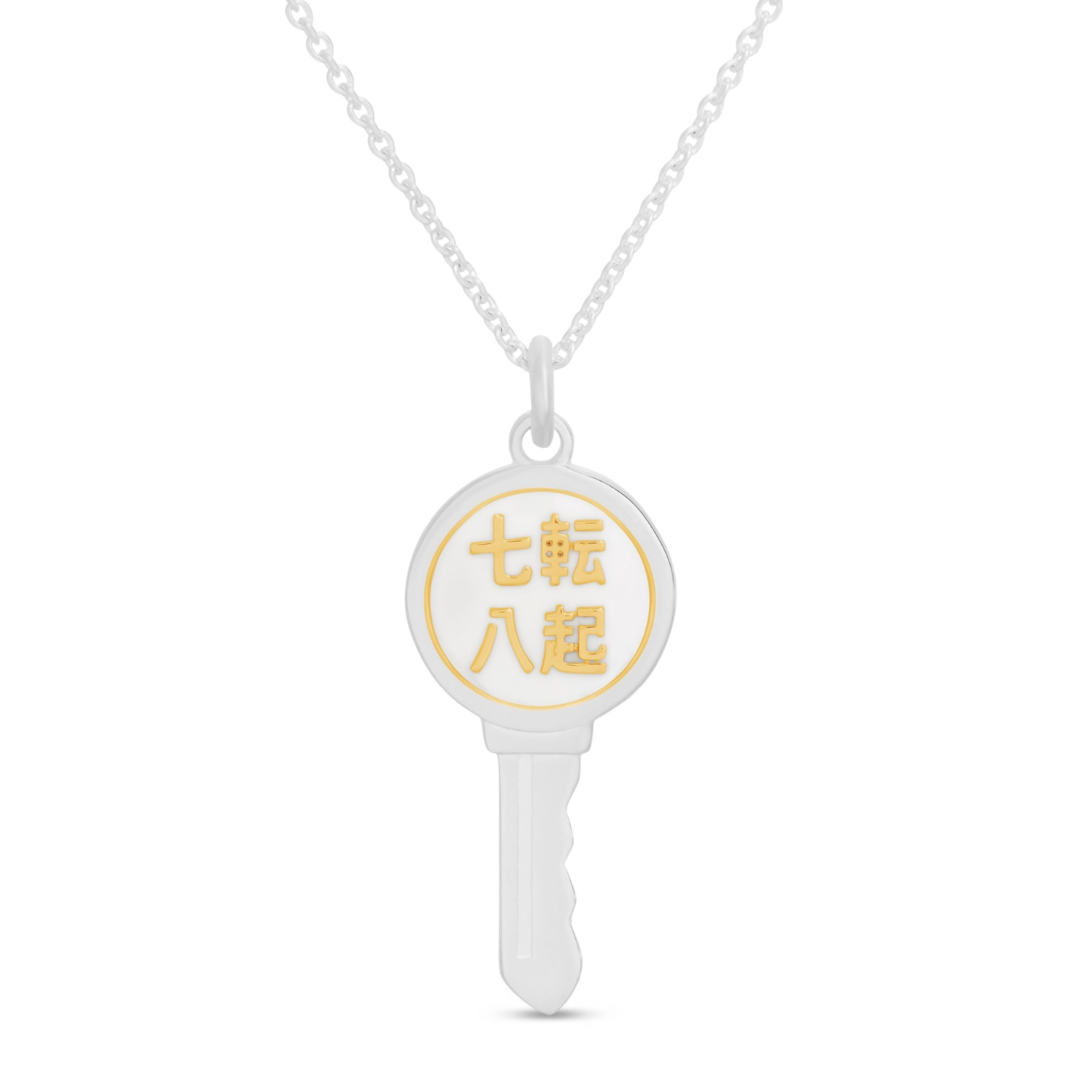 Love Key Necklace 7 Down 8 Up - 7
