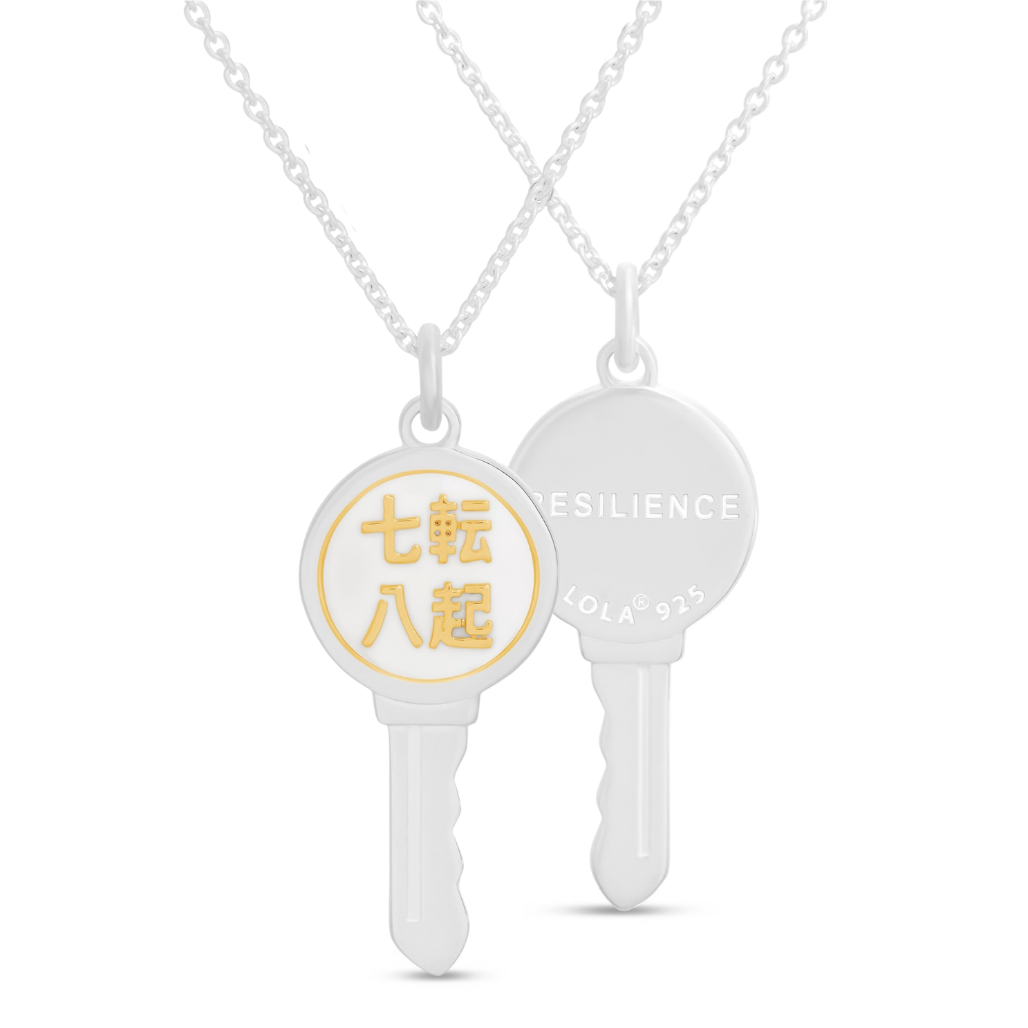 Love Key Necklace 7 Down 8 Up - 6