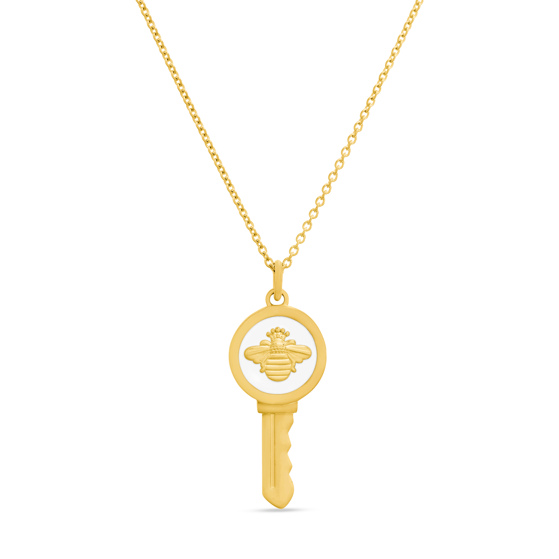 Love Key Necklace Queen Bee - 7