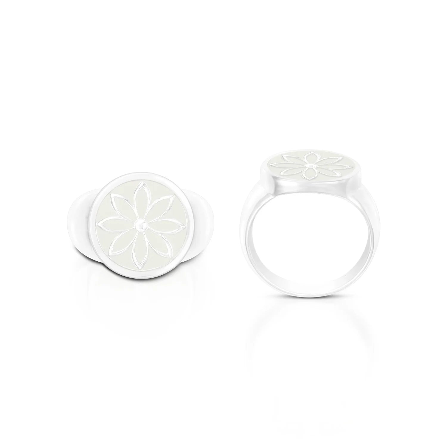 Daisy Signet Ring - 6