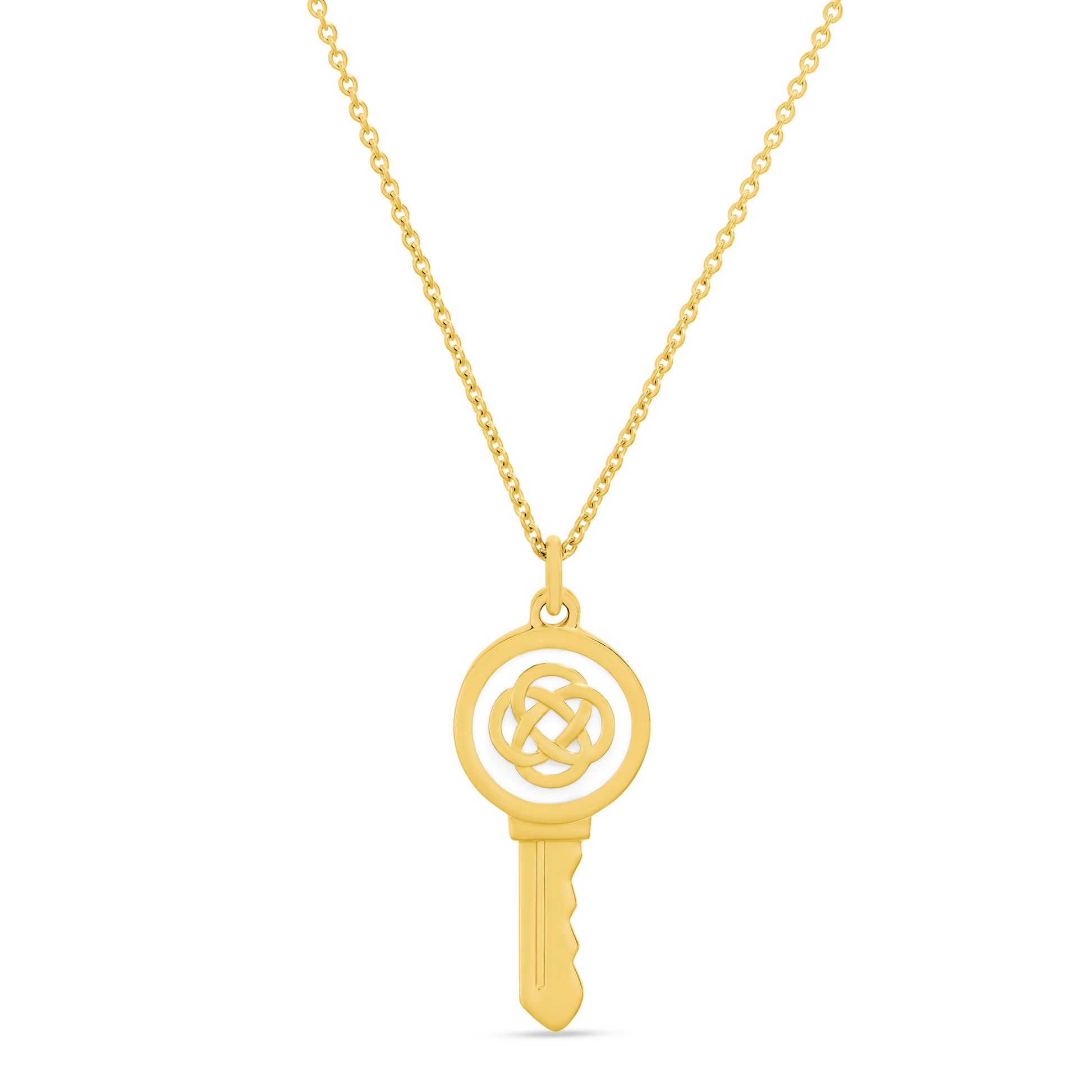 Love Key Necklace Family Knot - 6