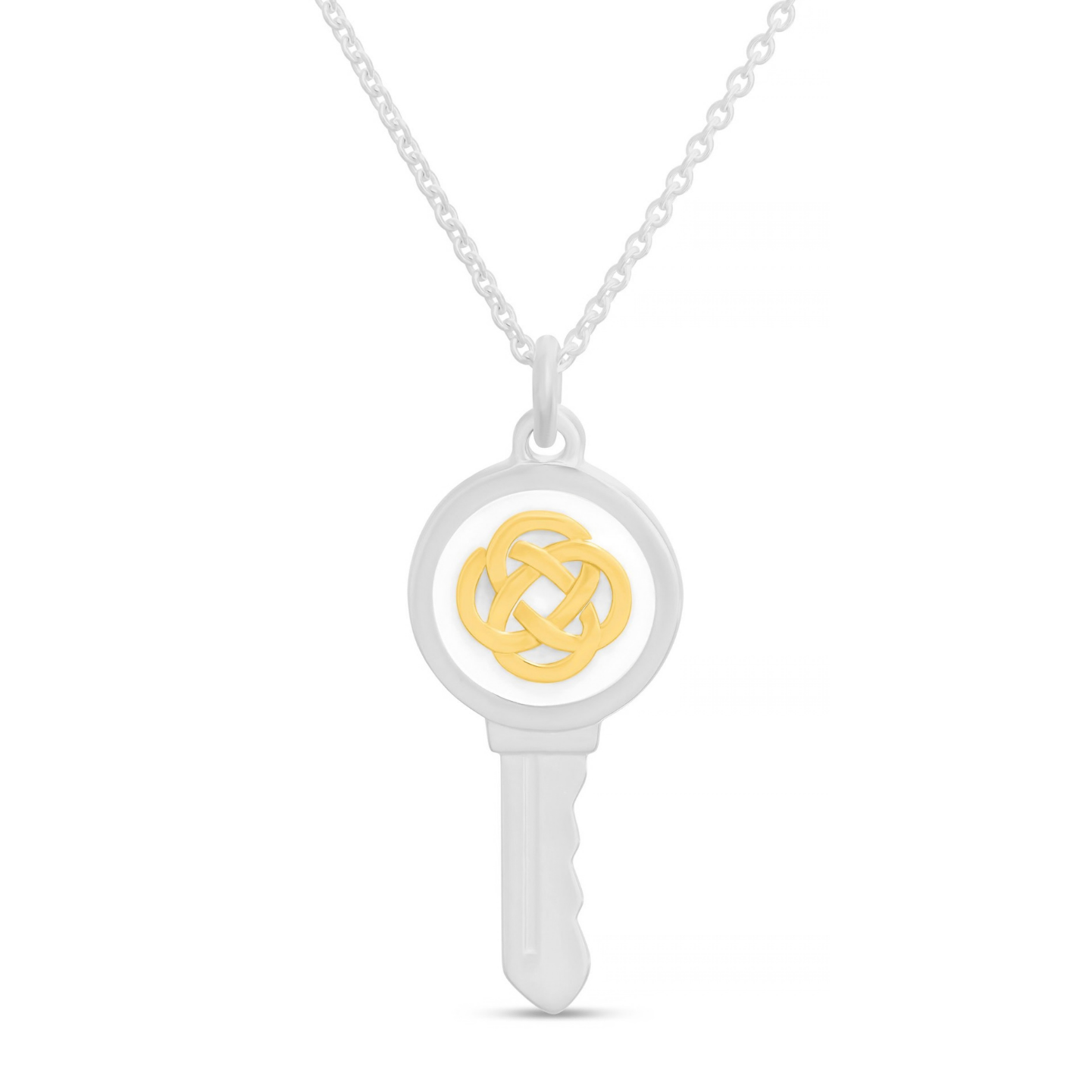 Love Key Necklace Family Knot - 2