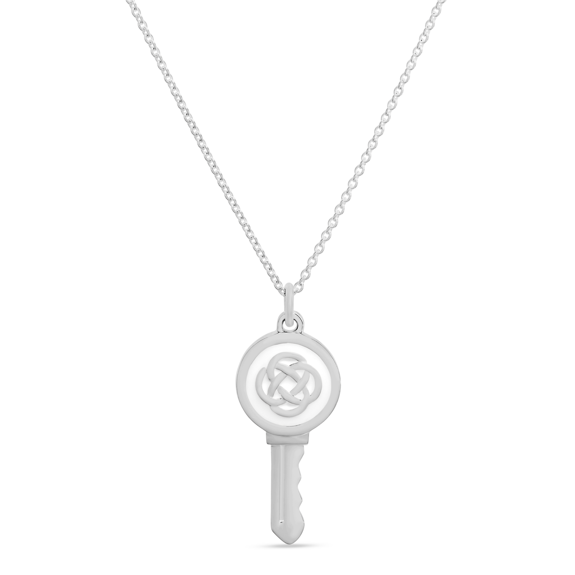 Love Key Necklace Family Knot - 4