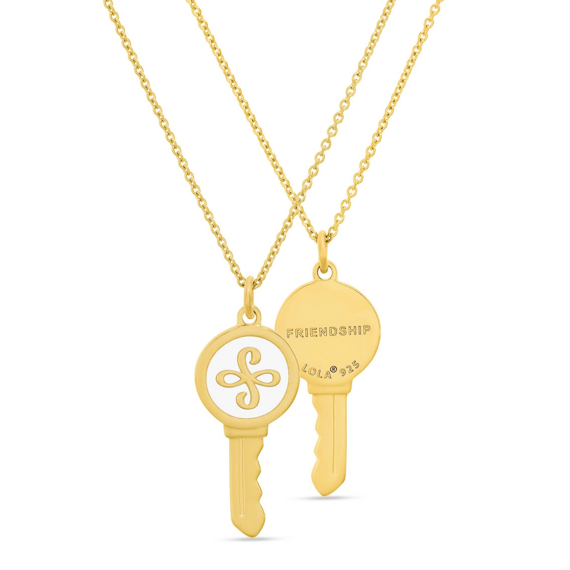 Love Key Necklace Friendship - 7