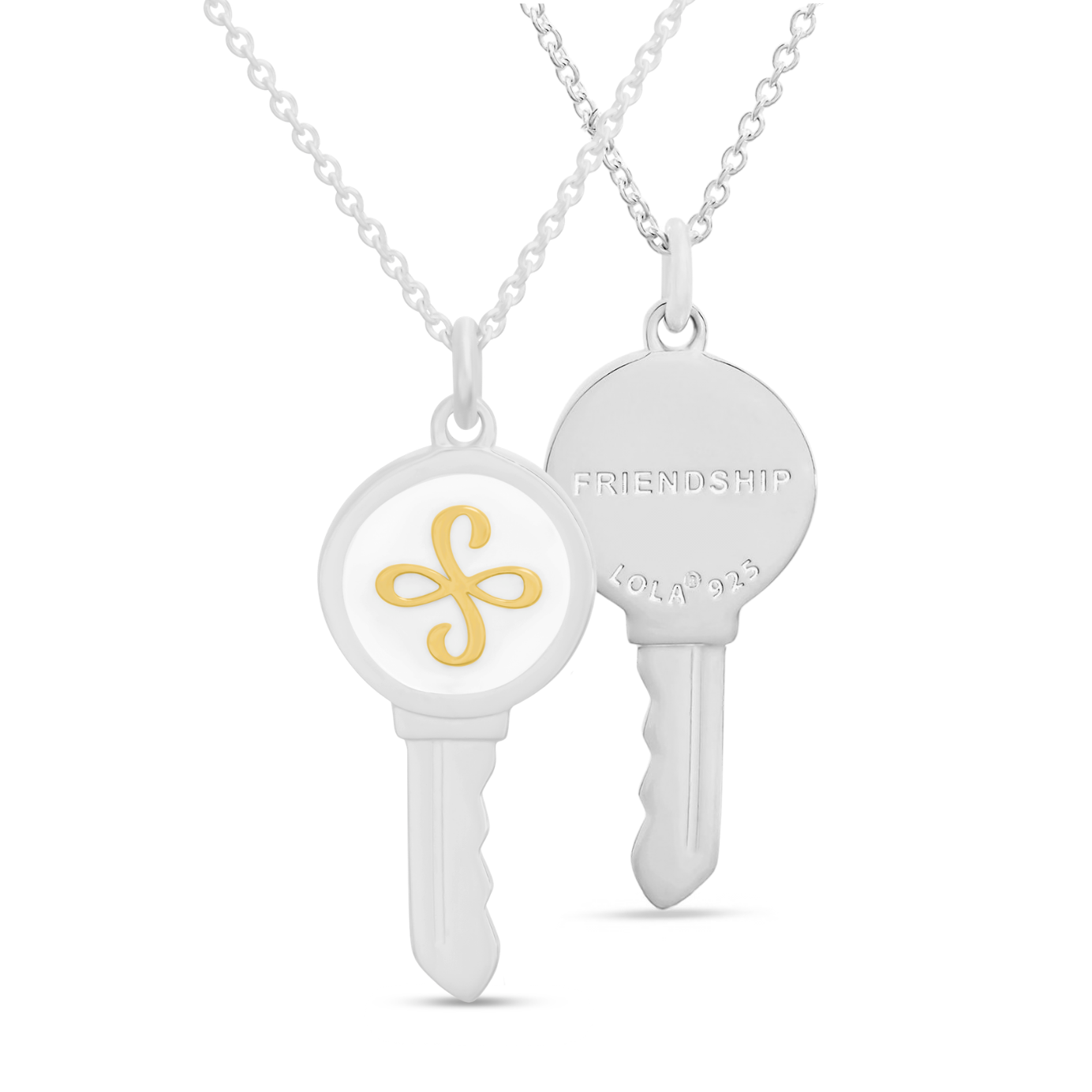 Love Key Necklace Friendship - 6