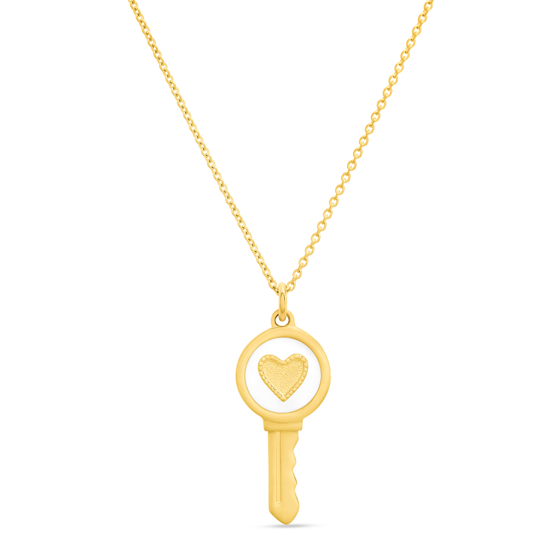 Love Key Necklace Heart - 2