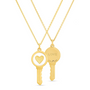 Love key necklace heart