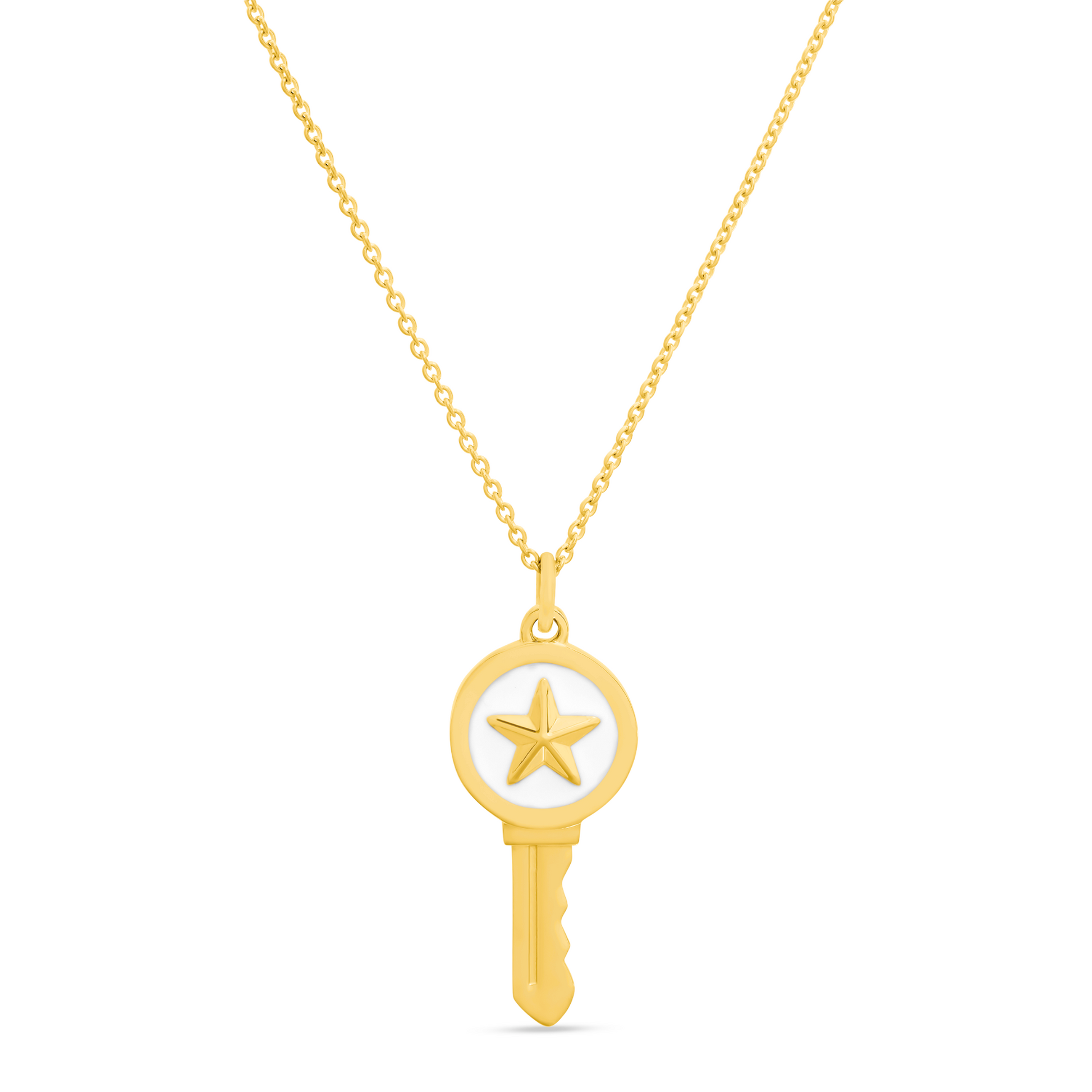 Love Key Necklace Star - 6