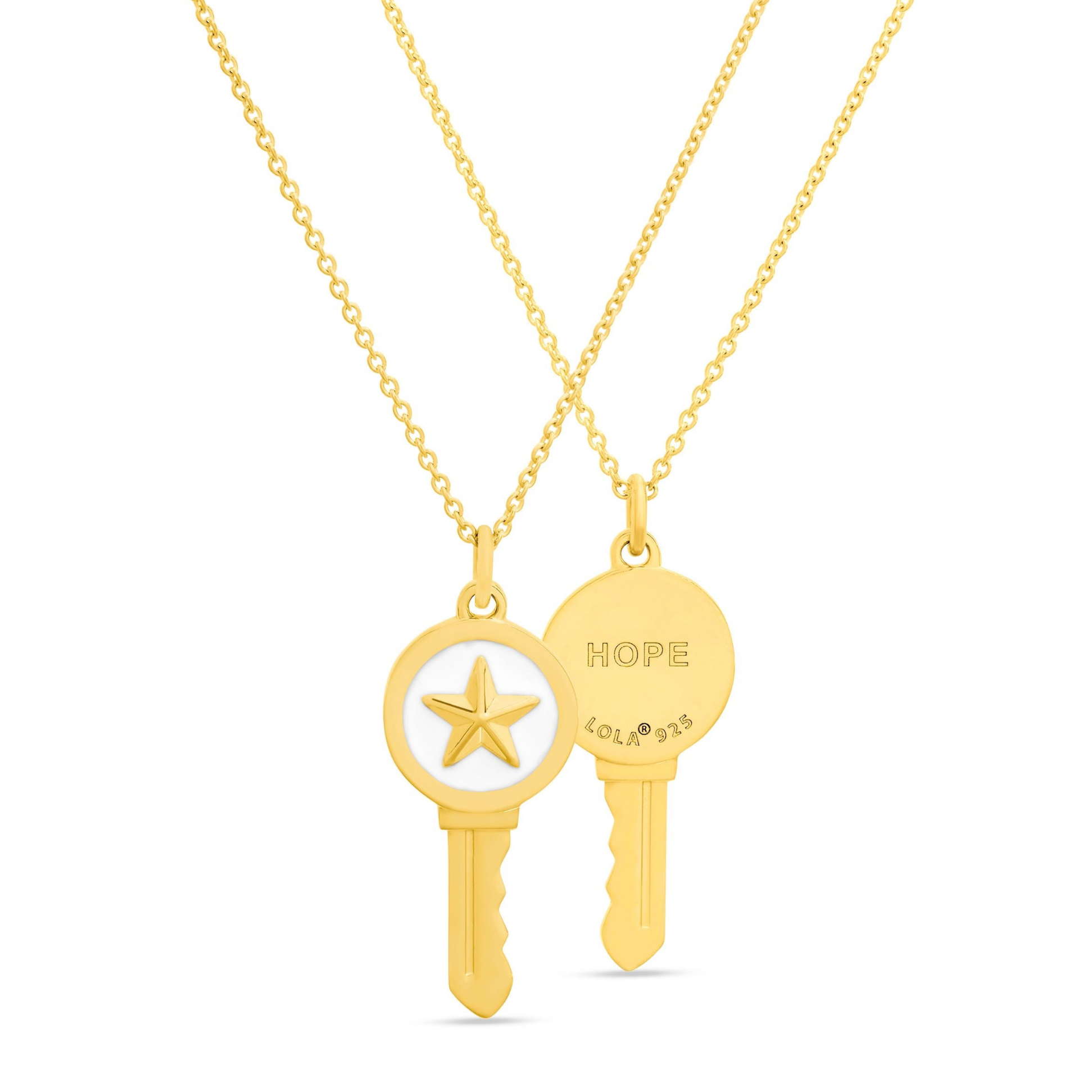 Love Key Necklace Star - 5