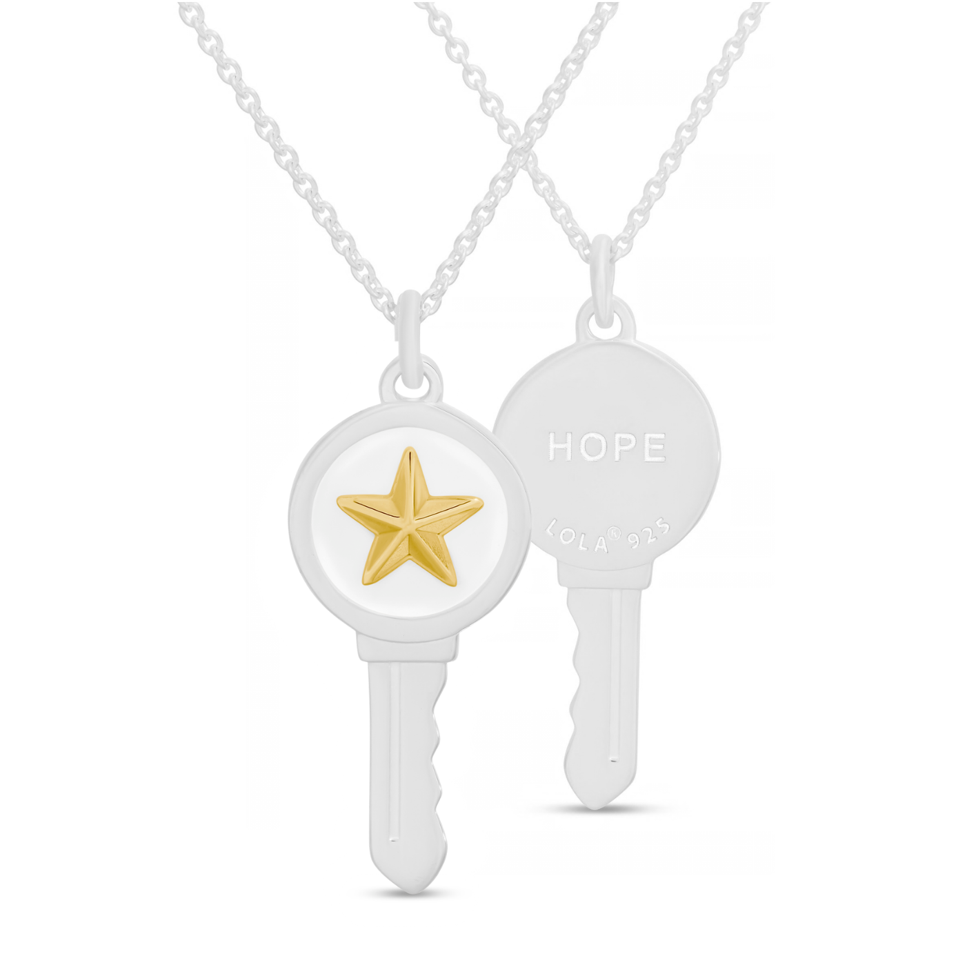 Love Key Necklace Star - 1