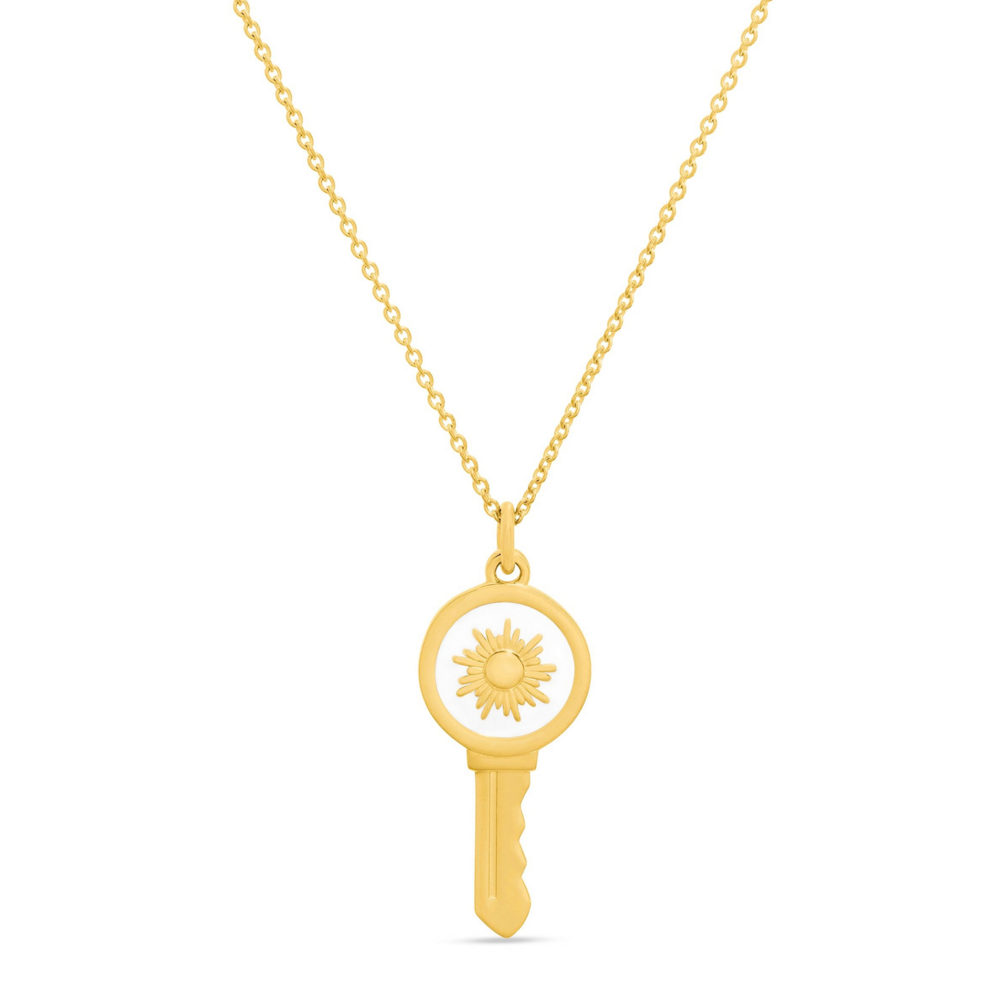 Love Key Necklace Sun - 2
