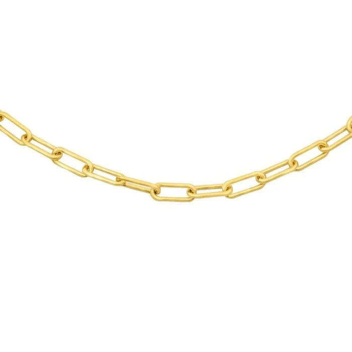 Gold chain necklace on a white background - 4