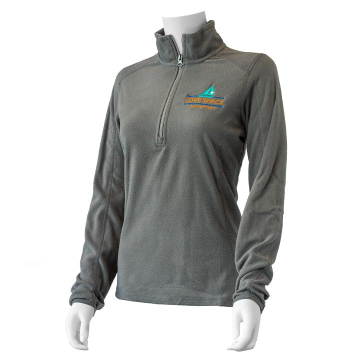 Love Shack Newport 3/4 Zip Fleece Gray - 1