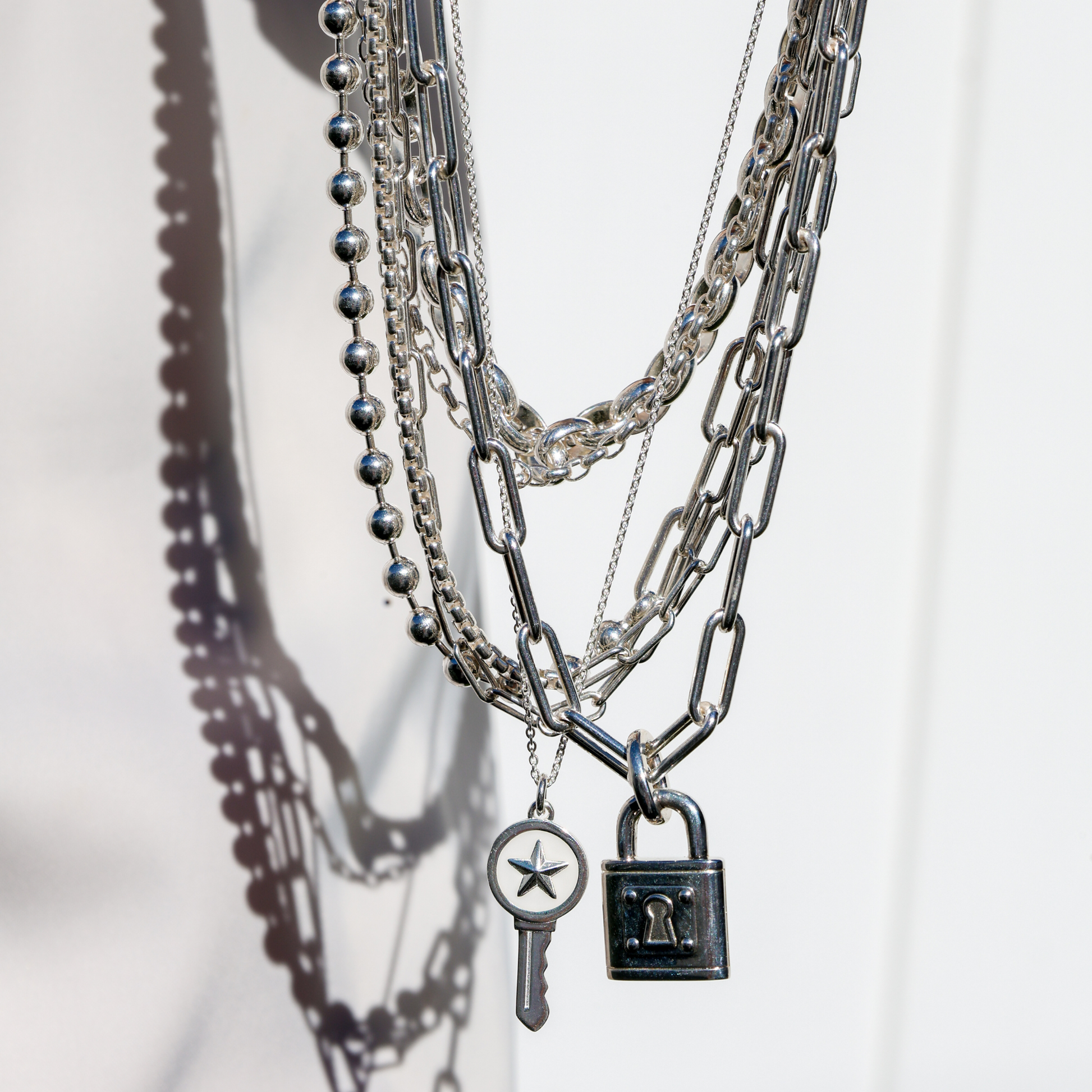 Love Key Necklace Star - 9