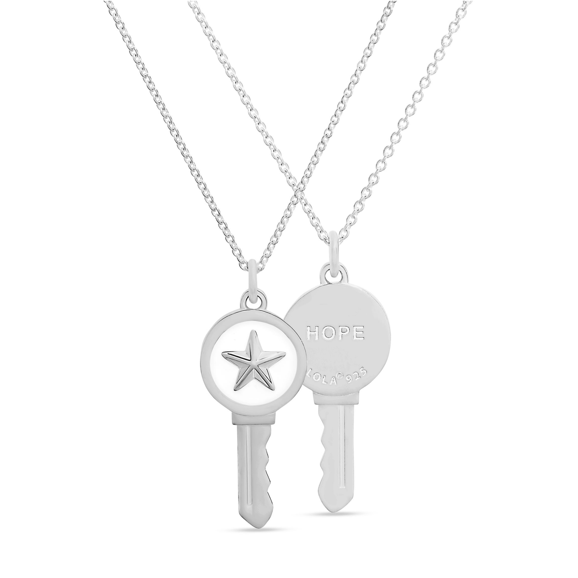 Love Key Necklace Star - 4