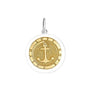 Anchor pendant gold center medium lola company