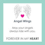 Angel wings card