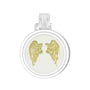 Angel wings fly gold pendant alpine white large lola company