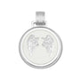 Angel wings fly silver pendant alpine white large lola company