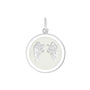 Angel wings silver pendant ivory medium lola company