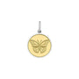 Butterfly pendant gold center small lola company