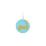 Capecod gold pendant lightblue small lola company