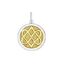 Celtic knot pendant gold center medium lola company