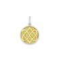 Celtic knot pendant gold center small lola company
