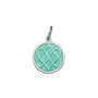 Celtic knot pendant seafoam small lola company