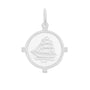 Cliper ship aw silver pendant