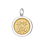 Coast guard pendant gold center medium lola company