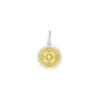 Compass rose pendant gold center mini lola company