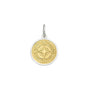 Compass rose pendant gold center small lola company