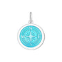 Compass rose pendant light blue medium lola company