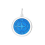 Compass rose pendant periwinkle medium lola company