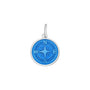 Compass rose pendant periwinkle small lola company