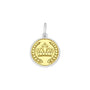 Crown pendant gold center small lola company