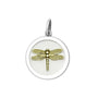 Dragonfly gold pendant alpine white medium lola company