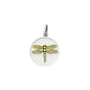 Dragonfly gold pendant alpine white small lola company