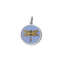 Dragonfly gold pendant lavendar small lola company
