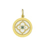 Evil eye gold pendant alpine white medium lola company