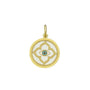 Evil eye gold pendant alpine white small lola company