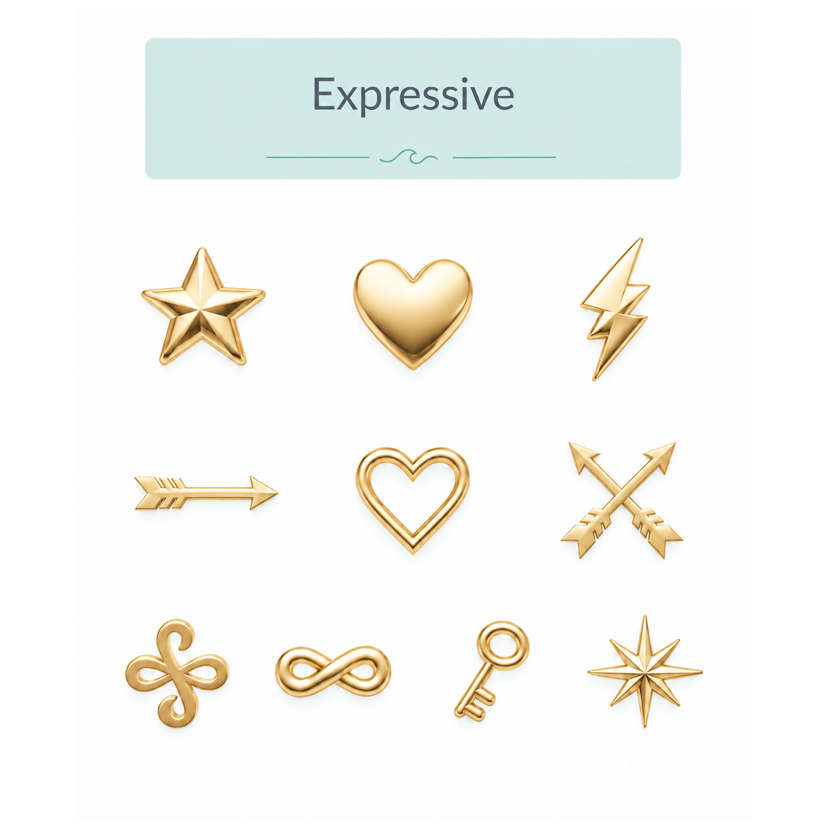 Custom Signature Collection: Three-Icon Tag - 9