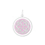 Fatherdaughter silver pendant flamingopink medium lola company