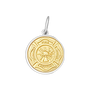 Fire rescue pendant gold center medium lola company