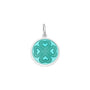Four leaf clover pendant seafoam small lola company